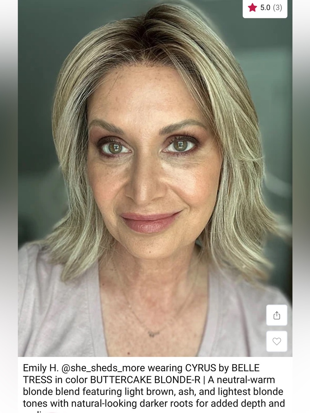 NWT Cyrus wig by Belle Tress in Buttercake Blonde-R layered wavy hand tied wig